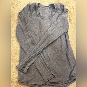 Lululemon Gray Long Sleeve soft Top